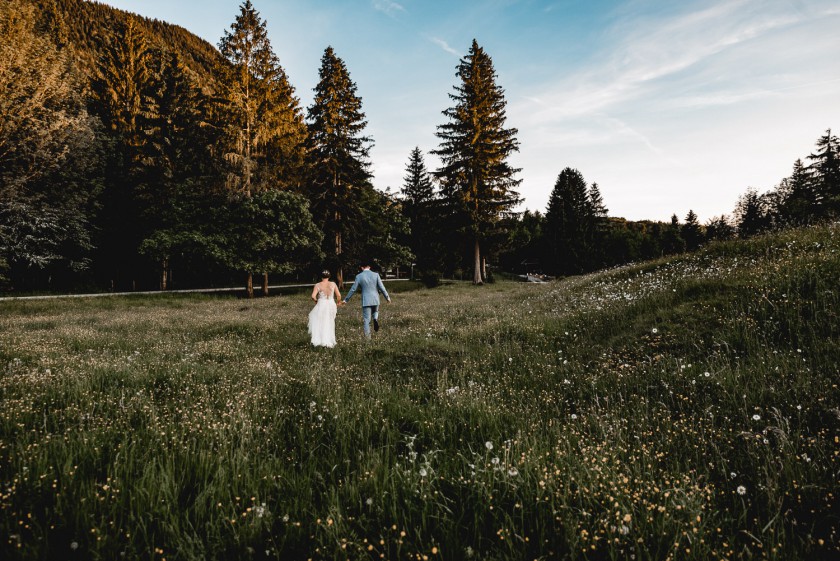 Bohohochzeit in den Bergen
