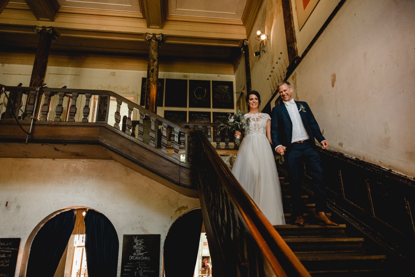 Brautpaar im Schloss Freudenberg in Wiesbaden