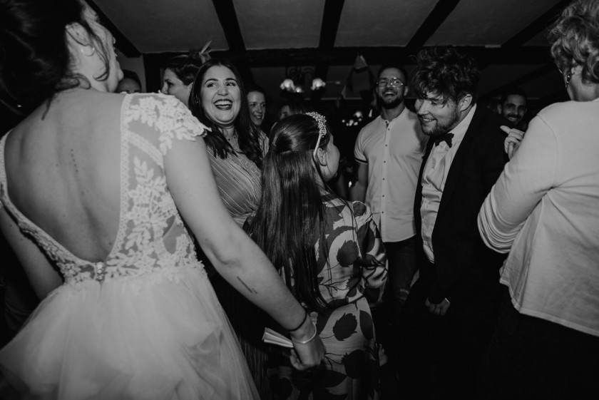 Hochzeitsgesellschaft in der Hubertushütte in Wiesbaden